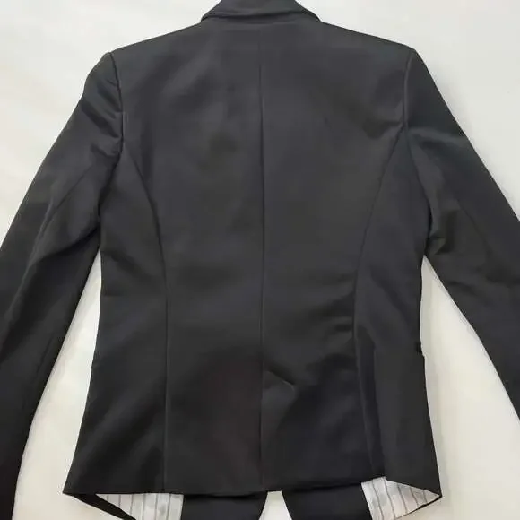 Zara Basic Collection Black One-Button Blazer Small - Picture 6 of 13